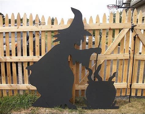 Enhance Your Outdoor Space with Wood Witch Cutouts and Fairy Lights: Magical Backyard Ideas
